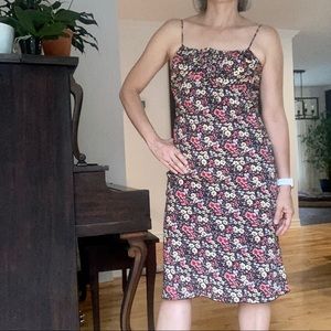 Flowered dress spaghetti strap M